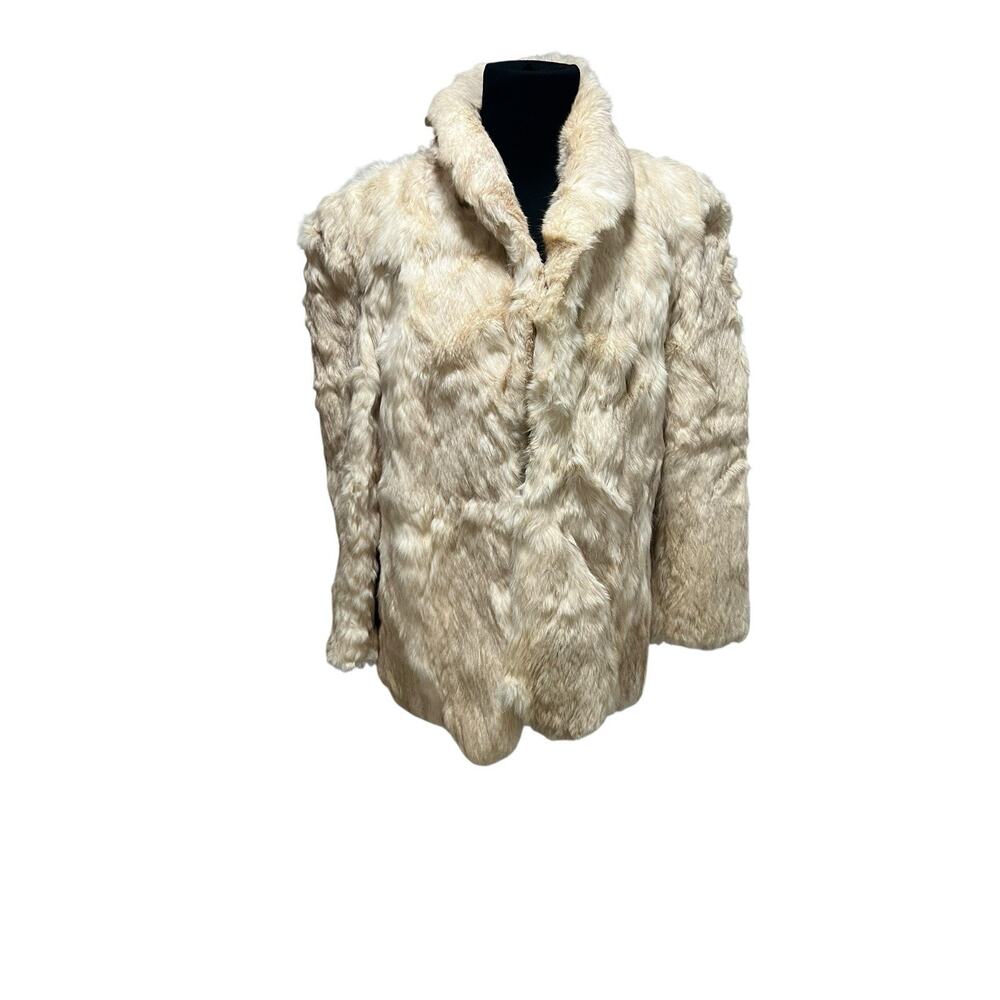 Vintage Genuine Rabbit Fur Jacket/Coat Scraps Crafting DIY Repurpose Upcycle